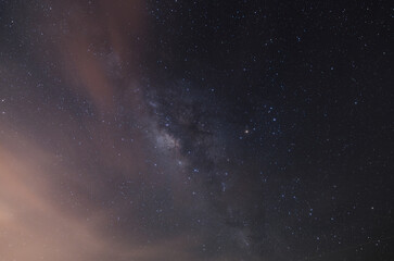 Starry Night and the Milky Way. A Celestial Symphony in the Dark Sky