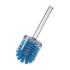 3D illustration of Blue Cleaning Brush Isolated