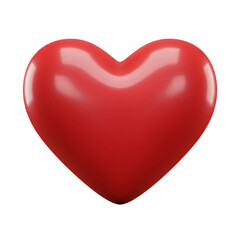 Fototapeta premium 3D Illustration of a Red Heart on Black Isolated Background