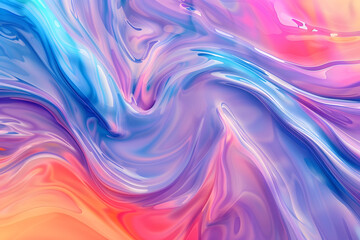 Obraz premium A colorful abstract background of swirling liquid glass in pink, blue, and purple hues