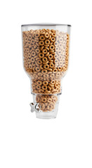 Close-up Photo of Cereal Dispenser Filled with Cereal PNG Illustration