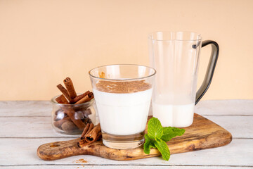 Cinnamon honey milk drink. Dreamy Nighttime Drink, night time warm, relaxing and delicious cinnamon...