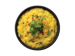  healthy dal khichadi or khichdi isolated on transparent background png