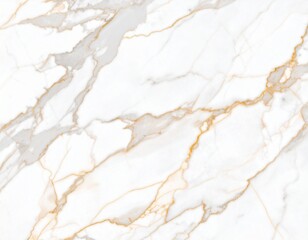 Obraz premium 白大理石の高級テクスチャ – ゴールドとグレーの繊細なベイン模様Luxury White Marble Texture with Elegant Gold and Gray Veins – High Resolution Background