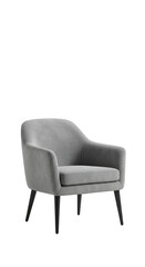 Modern upholstered armchair on an isolated background, illustration