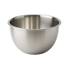 Metal Mixing Bowl Illustration with Black Background