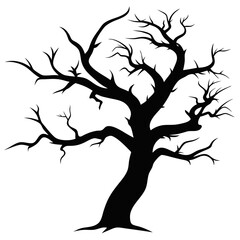 Old Branch Black Vector