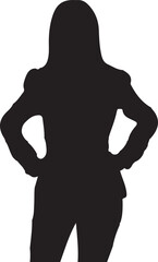 silhouette of a woman