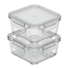 Stacked Glass Food Storage Containers, Photo