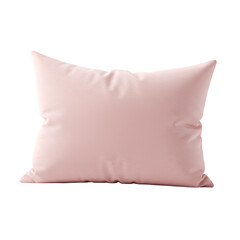 Comfortable Pink Pillow on Black Isolated Background - A Realistic Illustration
