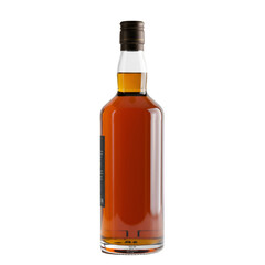 Photo of a Whiskey Bottle on a Black Background