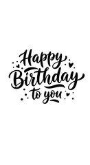 Fototapeta premium Happy Birthday to You Illustration PNG
