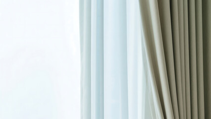 Obraz premium white curtain 