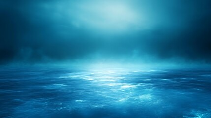 Ocean Water and Fog Creating Moody Scene of Mystery and Drama