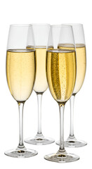 Photo of Champagne Glasses with Bubbles, Party Celebration