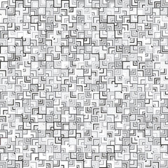 Intricate Geometric Maze Pattern in Black and White