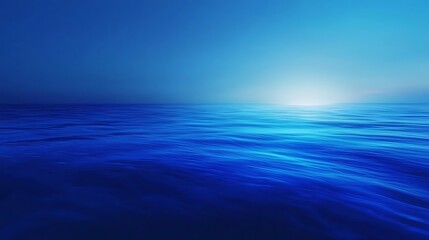 Obraz premium Ocean Wave at Sunset Dramatic Blue Water Background for Website or Print