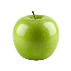  Photo of Fresh Green Apple Isolated on a Black Background, Healthy Food