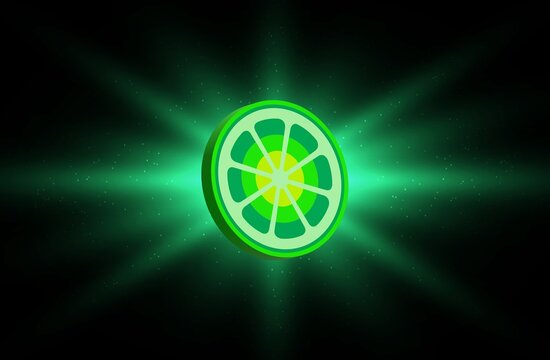 limewire-lmwr virtual currency images on digital background. 3d illustration