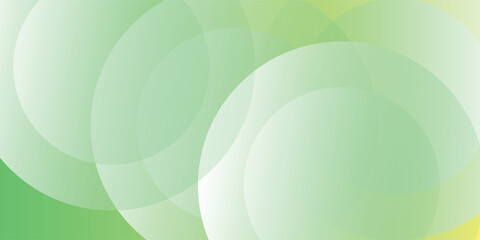 minimalist banner background green gradations with circle shpae effect style.