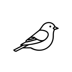 Line bird icon for UI, apps, ecology and wildlife themes