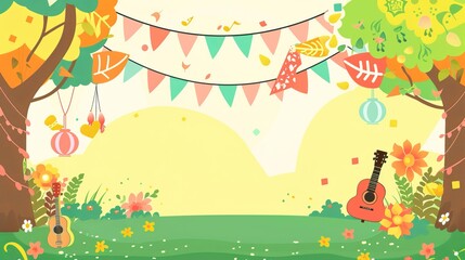 Obraz premium Festive Seasonal Backgrounds with Holiday Elements for Social Media Banners, Event Promotions and Celebration Designs