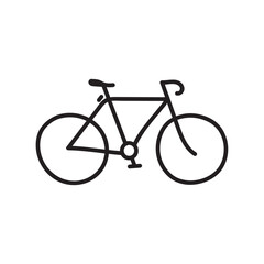 Obraz premium Bicycle doodle icon vector template