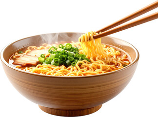 Ramen Bowl icon isolated on transparent background. PNG