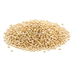 Photorealistic Image of a Heap of Quinoa Grain Isolated on Black Background