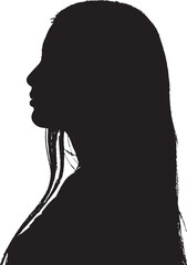 silhouette of a woman