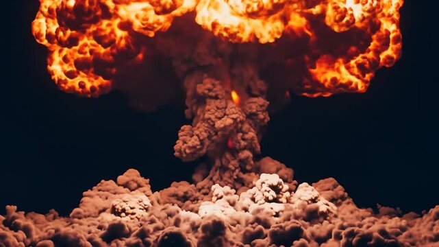Nuclear explosion mushroom cloud