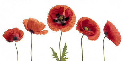 Obraz premium Vibrant Red Poppies: Beautiful Flowers for Gardens and Decor.