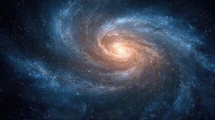 Obraz premium Spiral galaxy in deep space
