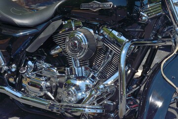 motorcycle engine detail