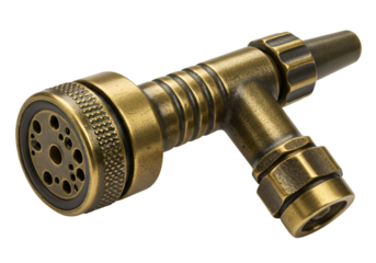 Isolated Photo Brass Pipe Fitting On Black Background