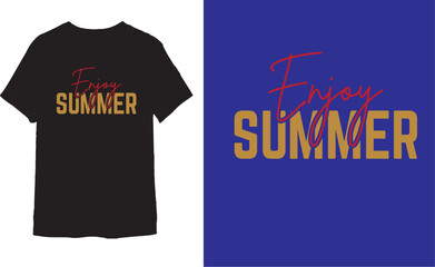 Enjoy SUMMER t shirt design 
