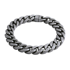 Obraz premium Stylish metallic bracelet with a chunky design, perfect for modern accessories.