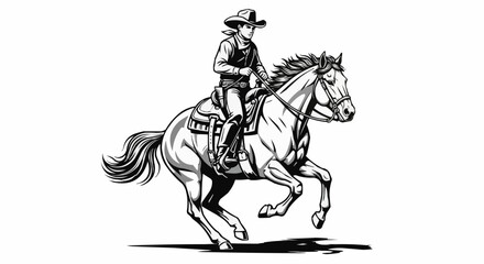 Obraz premium Horse and rider