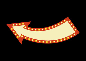 Retro american neon sign vintage sale banner and label with vibrant design that attract attention