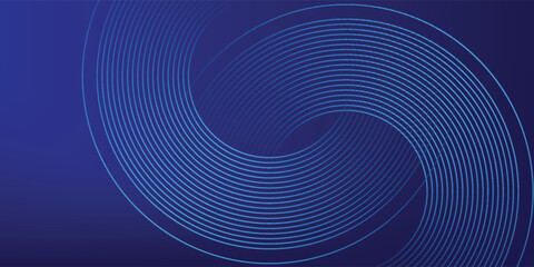 Blue abstract background. Geometric lines pattern. Modern shiny blue gradient lines. Futuristic technology graphic design. Suit for business, cover, circle, vector ilustration.
