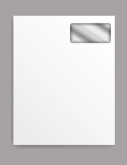 Blank envelope and letters specifically designed for creative use