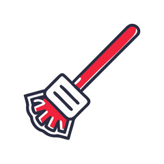 Fototapeta premium Toilet Brush Cleaning Icon