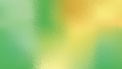 Abstract foil texture in vivid green and yellow with metallic gradients and glass effect. Vector illustration.