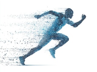 Abstract runner, digital art