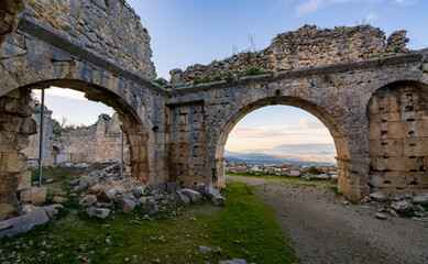 Tlos was an ancient Lycian city near the modern town of Seydikemer in the Mugla Province of southern Turkey, some 4 kilometres northwest of Saklikent Gorge. Tlos ancient city and amphitheatre Fethiye