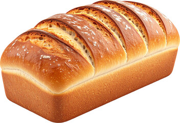 Bread Loaf icon isolated on transparent background. PNG