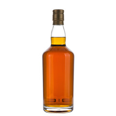 Isolated Photorealistic Whiskey Bottle on Transparent Background