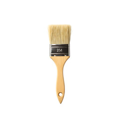 Isolated Photo of 2 Inch Paint Brush with Wooden Handle