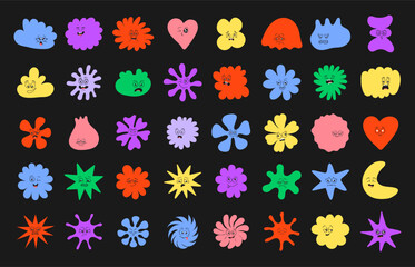 Playful and humorous vector illustrations with cheerful characters and colorful elements. Perfect for children's branding, packaging design, creative posters, social media content, apparel, and fun me