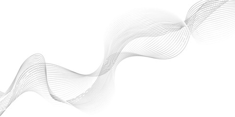 abstract Grey wave line background on white background. vector 10